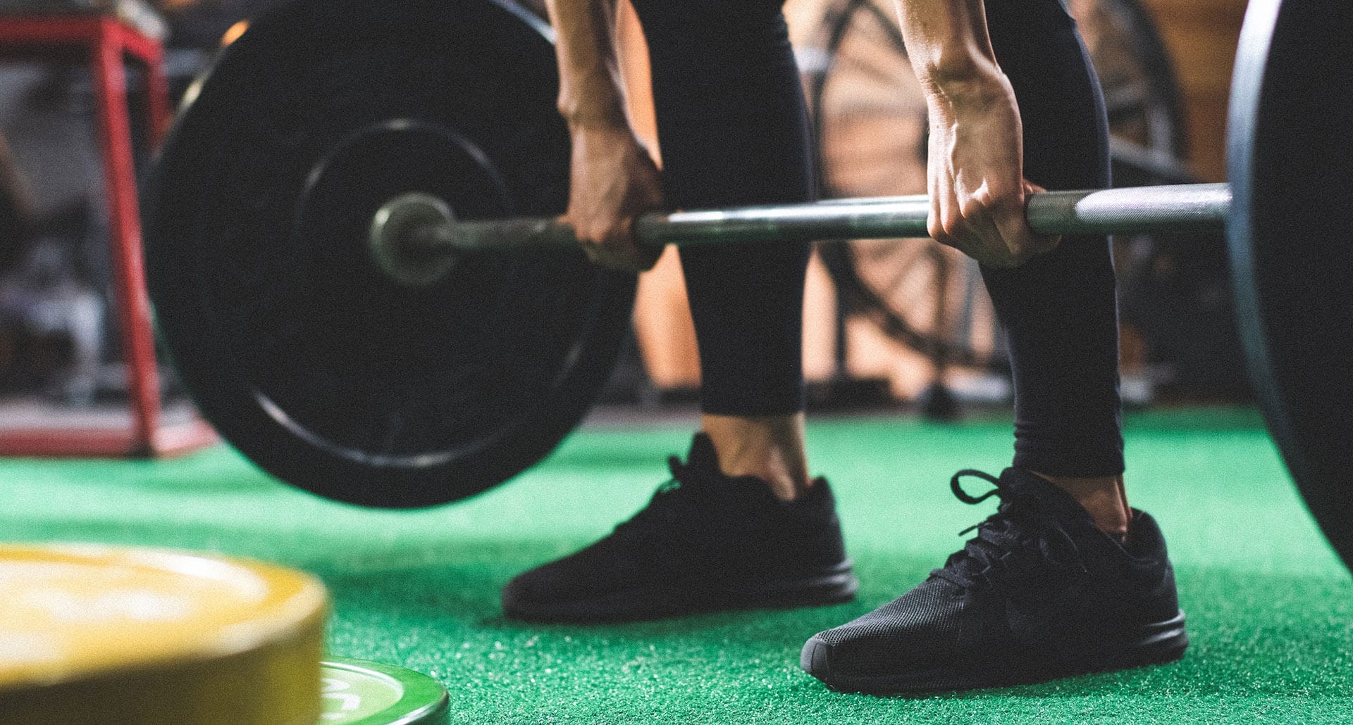 Barbbell lifting in our gym